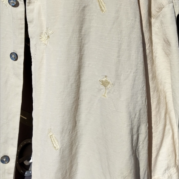 Aureus Silk golf embroidered, short sleeve button down shirt. XXL - Picture 4 of 8